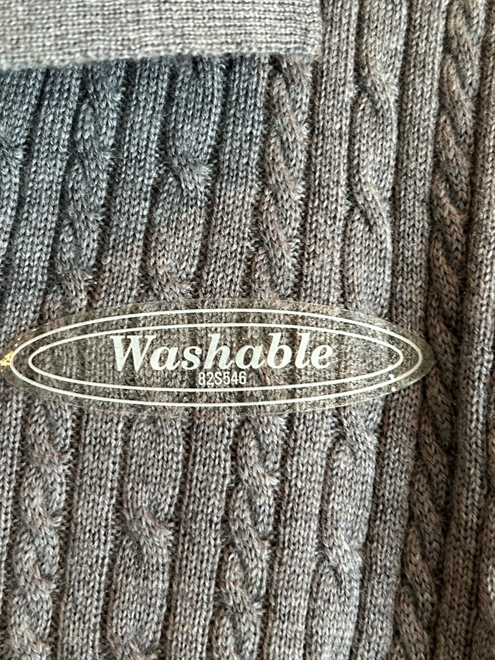Women’s Pendleton Cable Knit V- Neck Sweater with Optional Single Closure - Picture 2 of 4
